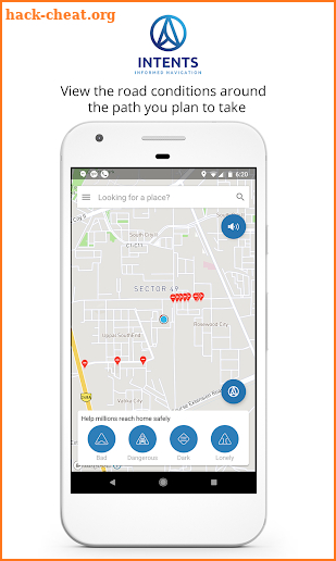 Intents - Speed Breaker and Potholes Alerting App screenshot