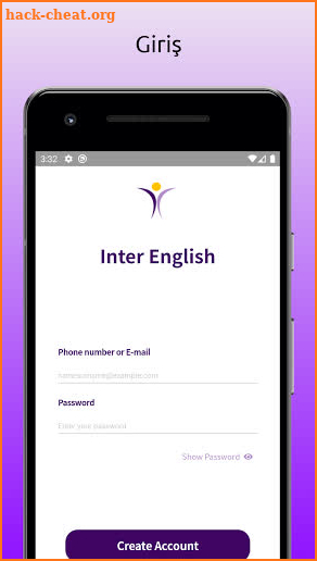 İnter İngilizce Online Konuşma ve Öğrenme Uygulama screenshot