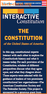 Interactive Constitution screenshot