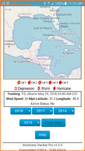 Interactive Hurricane Tracker Pro screenshot