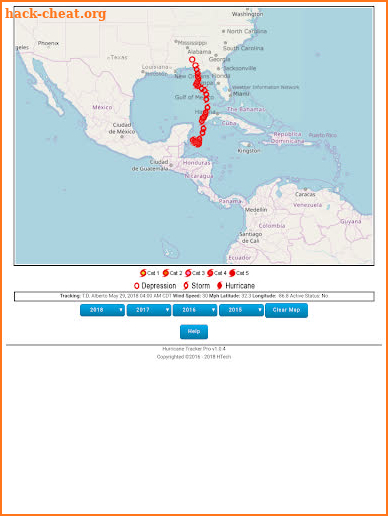 Interactive Hurricane Tracker Pro screenshot