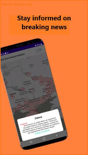 Interactive War Map - Ukraine screenshot