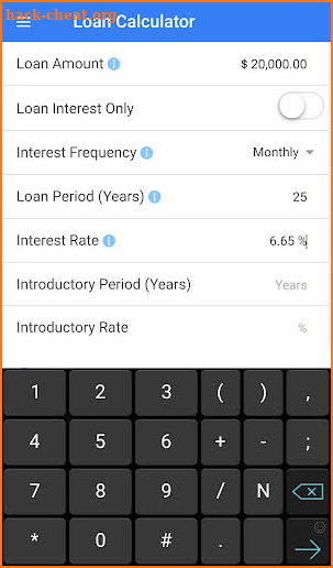 Interest & Loan Calculator screenshot