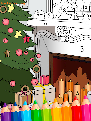 Interior Coloring By Numbers screenshot