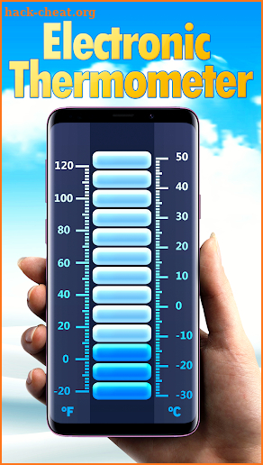 Internal thermometer screenshot