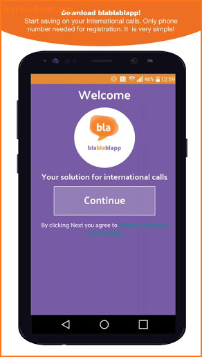 International Calls screenshot