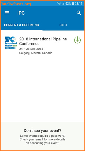 International Pipeline Conf screenshot