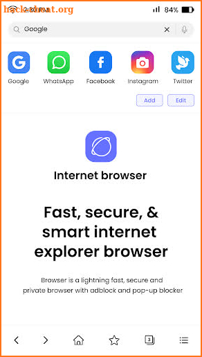 Internet Browser screenshot