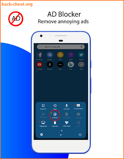 Internet browser & Explorer, ad blocker browser screenshot