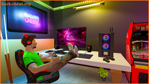 Internet gaming cafe simulator screenshot