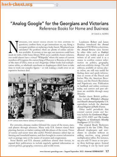 Internet Genealogy Magazine screenshot