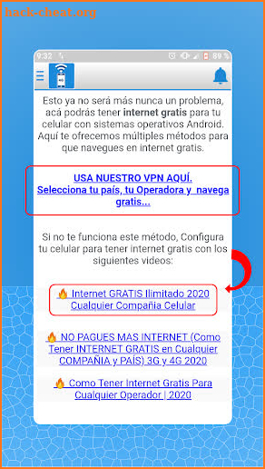 Internet Gratis 4G (VPN y Guia) screenshot