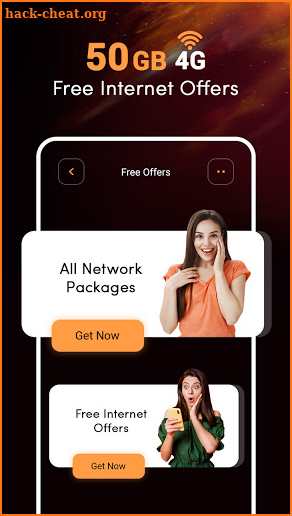 Internet Offers and Network Packages screenshot