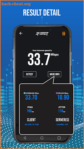 Internet Speed Test for Android - WIFI Speed Test screenshot