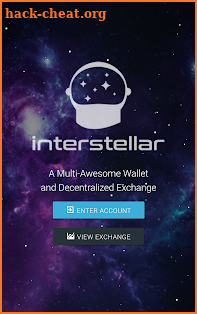 Interstellar - Stellar Lumens XLM Wallet and SDEX screenshot