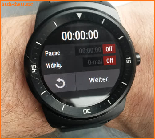 Interval Timer For Wear OS (Android Wear) screenshot