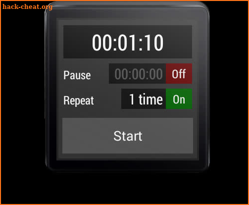 Interval Timer For Wear OS (Android Wear) screenshot