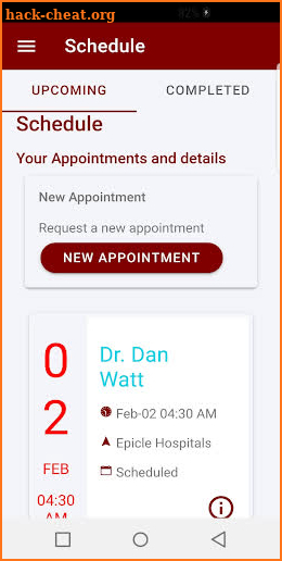 Intervene Patient App screenshot