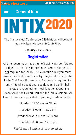 INTIX 41st Annual Conf. & Expo screenshot