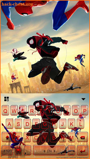 Into the Spider-Verse Keyboard Theme screenshot