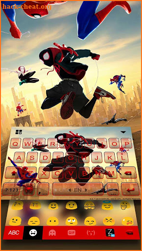 Into the Spider-Verse Keyboard Theme screenshot
