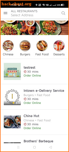 Intown - Food Delivery screenshot