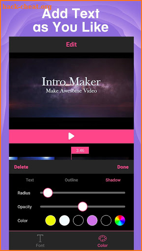 Intro Maker - intro creator with music for Youtube screenshot