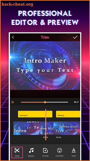 Intro Maker With Music – Animated Text Video screenshot