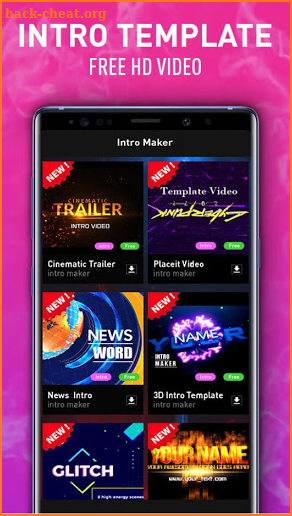 Intro Maker With Music, Video Maker & Video Editor screenshot