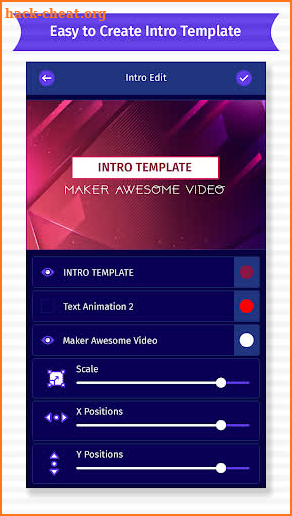 Intro Video Maker and Text Animator screenshot
