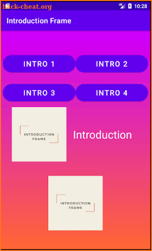 Introduction Frame screenshot