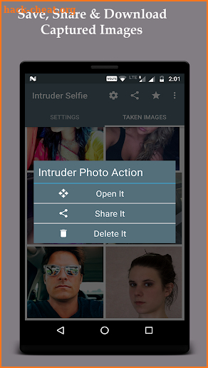 Intruder Selfie Alert screenshot