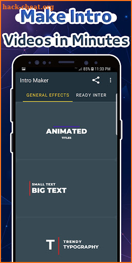 Intube - Intro Maker for Videos screenshot
