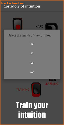 Intuition training. Corridors of intuition screenshot