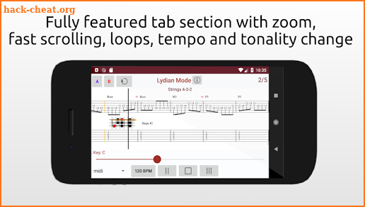 Intuitive Guitar - Major Scale Modes screenshot