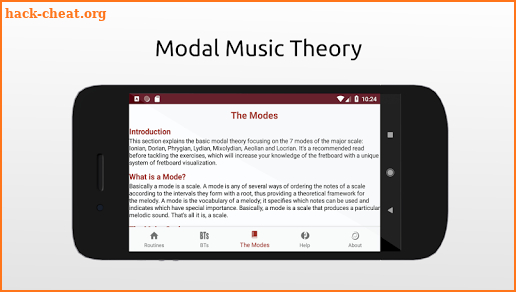 Intuitive Guitar - Major Scale Modes screenshot