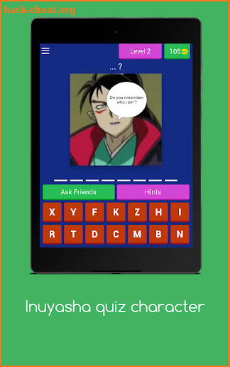 Inuyasha quiz character screenshot