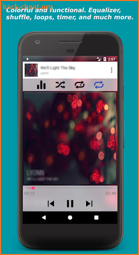 Invenio Music Player screenshot