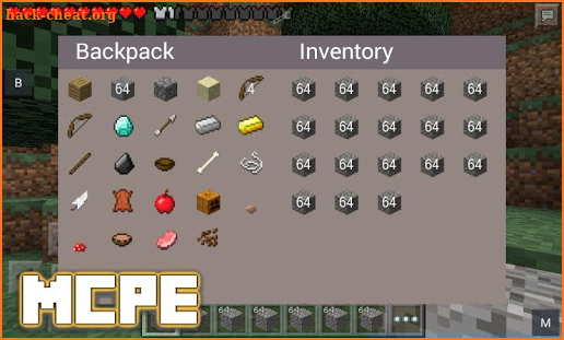Inventory Backpack Mod for MCPE screenshot