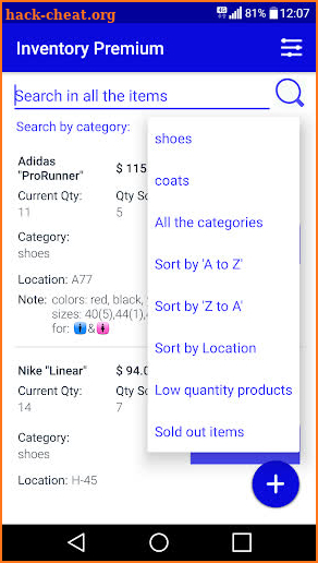 Inventory Management Premium screenshot
