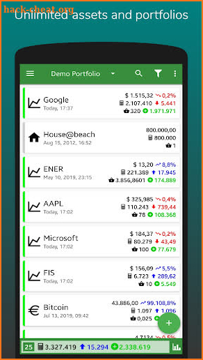 InvestControl - Investments screenshot