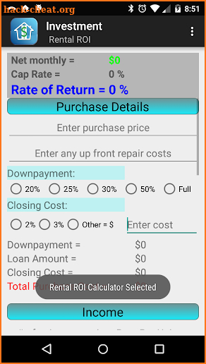 Investment Calculators screenshot