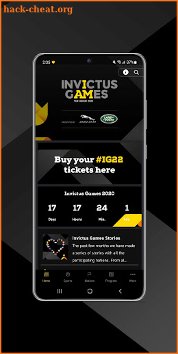 Invictus Games The Hague 2020 screenshot