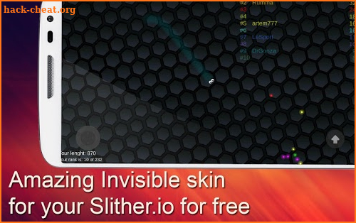 Invisible Cover for Super Slither io screenshot