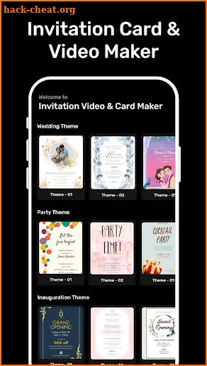 Invitation Card & Video Maker screenshot