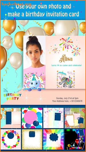 Invitation Card for Birthday 🎉 Party Invitations screenshot