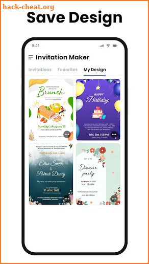 Invitation Card Maker screenshot