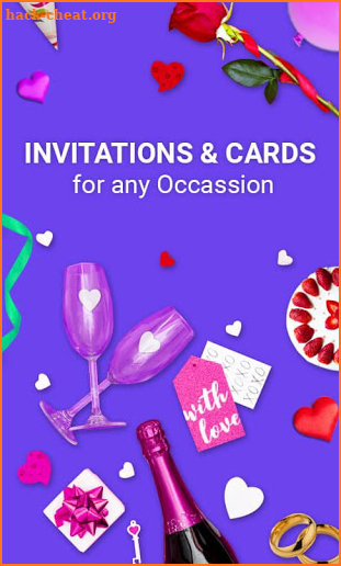 Invitation Card Maker & Ecards Invites screenshot