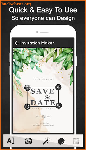 Invitation Card Maker Free Greeting Cards, Invites screenshot