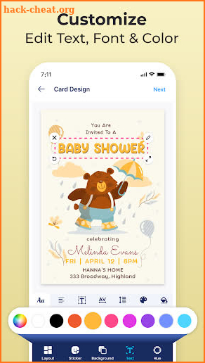 Invitation Maker & Card Design screenshot